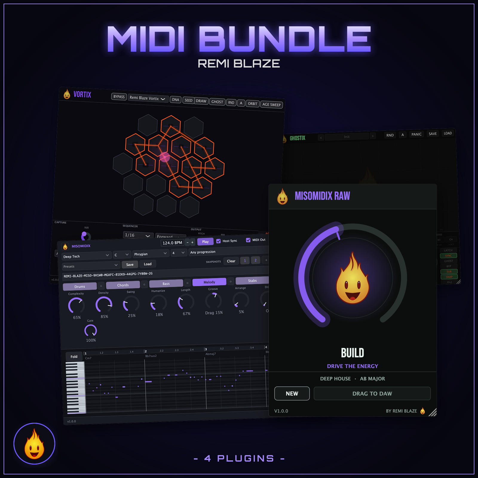 MIDI Bundle: Misomidix, Ghostix and Vortix for $59 | Remi Blaze