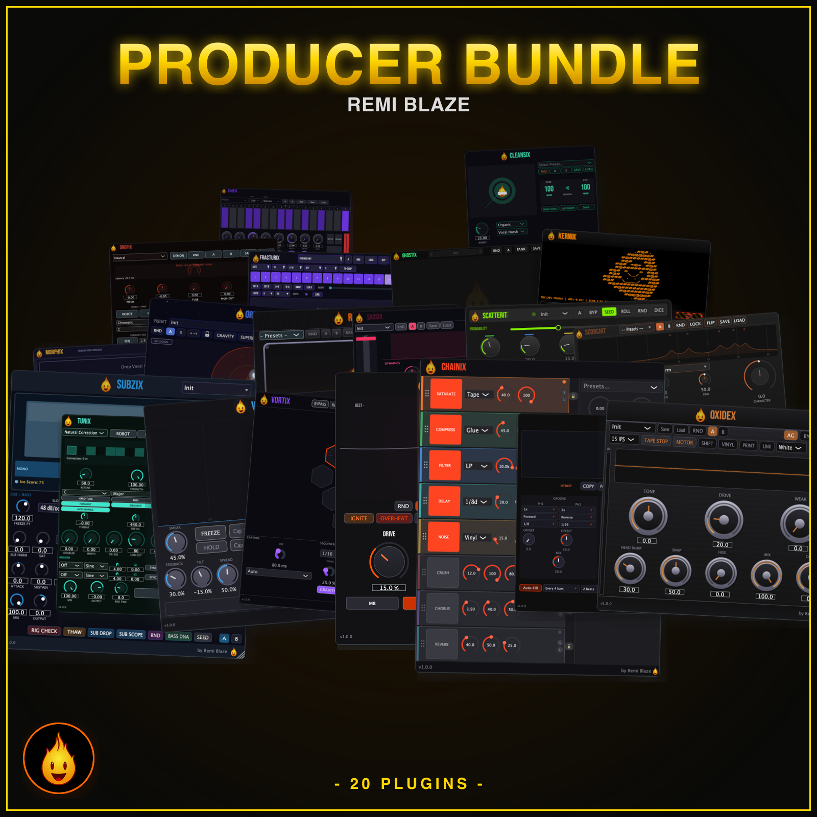 Remi Blaze Producer Bundle, 20 Pro plugins for macOS