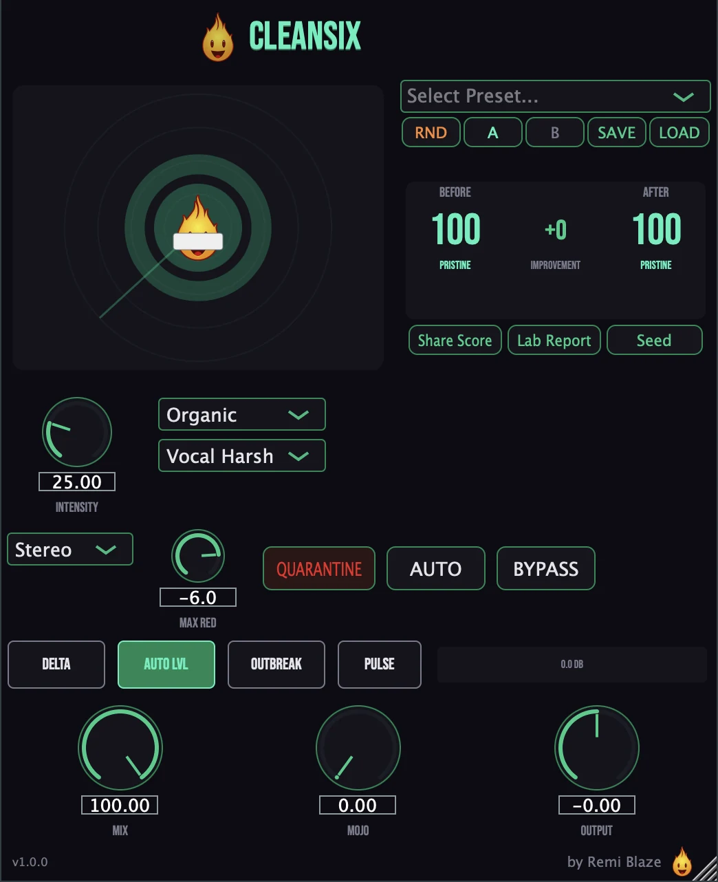 Cleansix plugin interface