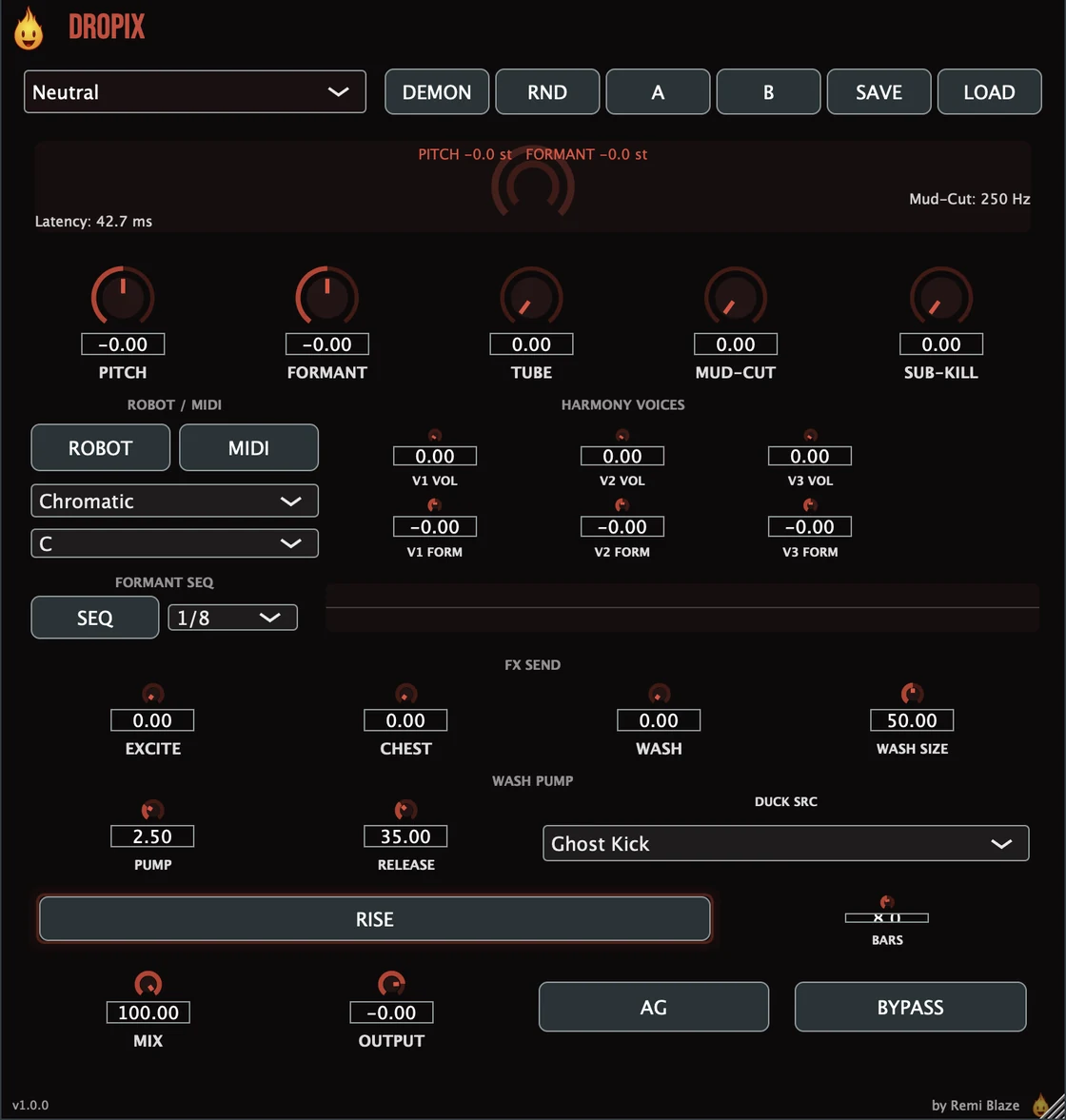 Dropix plugin interface